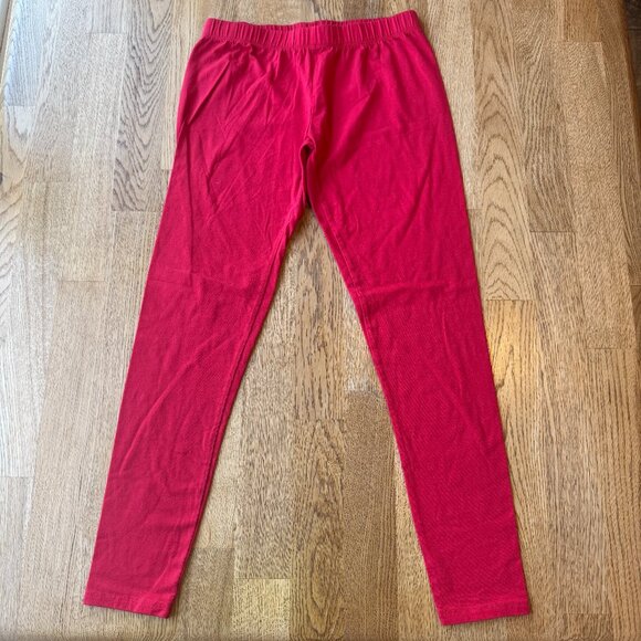 No Boundaries Solid Red Leggings Size Medium - Picture 1 of 9